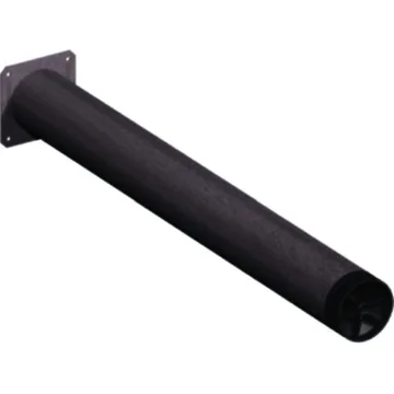 Noga za mizo s privarjeno ploščico - črna