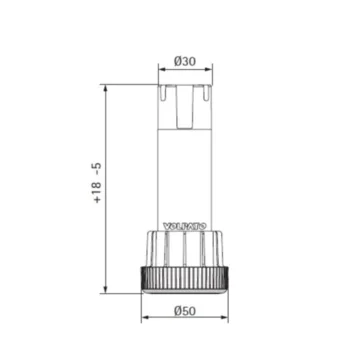 NOGA KUH.  80mm PVC pak.4kos