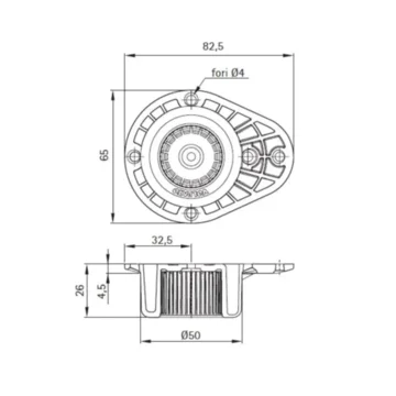 NOGA KUH.  80mm PVC pak.4kos